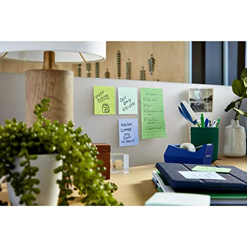 Post-it Super Sticky Pop-up Notes, 3x3 in, 10 Pads, 2x the Sticking Power, Bora Bora Collection, Cool Colors (Green, Light Blue, Blue, Mint, Green), Recyclable (R330-10SST)