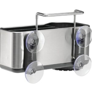 simplehuman Sink Caddy Sponge Holder, Brushed Stainless Steel