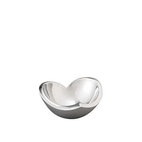 nambe Love Bowl Mini | Metal Heart Candy Bowl | Valentine’s Day Décor and Gift for Her | Heart Shaped Mirror Bowl | Decorative Bowl for Mantel, Entry Way, or Kitchen Counter