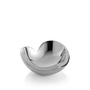 nambe Love Bowl Mini | Metal Heart Candy Bowl | Valentine’s Day Décor and Gift for Her | Heart Shaped Mirror Bowl | Decorative Bowl for Mantel, Entry Way, or Kitchen Counter