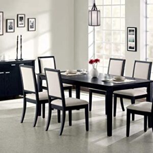 Coaster Home Furnishings Louise Rectangular Dining Table with 18-inch Leaf Black (101561)