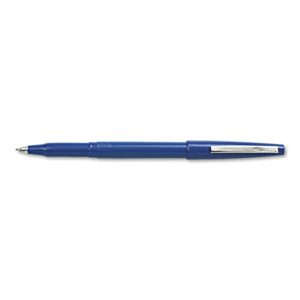 pentel rolling writer roller ball capped pen, blue ink, medium point, dozen, dz - penr100c