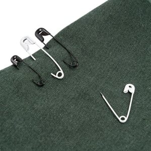 SINGER 00296 Black and White Safety Pins, Assorted Sizes, 25-Count