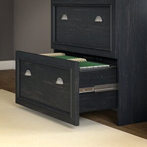 Bush Furniture Fairview Lateral File Cabinet in Antique Black