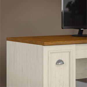 Bush Furniture Fairview L Shaped Desk in Antique White