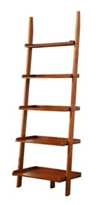 convenience concepts american heritage bookshelf ladder, cherry