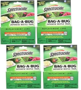 spectracide bag a bug japanese beetle trap replacement lure 16905-1, (pack of 4)