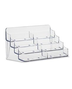 sourceone.org 8 pocket desktop clear acrylic business card holder