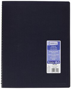 blueline duraflex poly notebook, blue, 11 x 8.5 inches, 160 pages (b41.82)