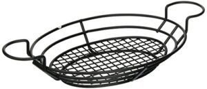 american metalcraft bskb811 baskets, 9.5" length x 12.9" width, black