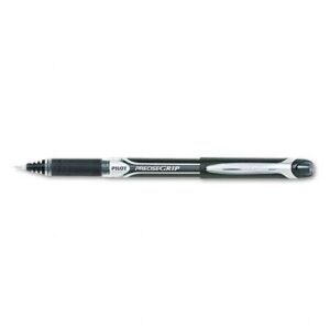 pilot : precise grip stick roller ball pen, metallic barrel, black ink, bold point -:- sold as 2 packs of - 1 - / - total of 2 each