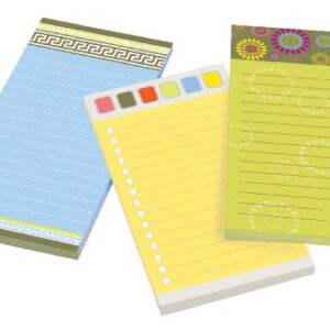 Post-it Super Sticky Notes, 4x8 in, 3 Pads, Assorted Printed Designs (7366-OFF3)