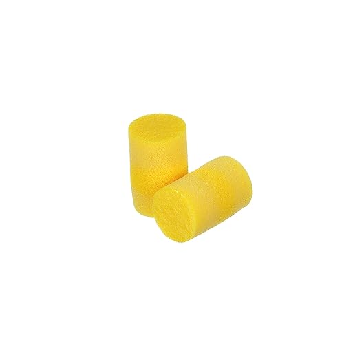 3M 3101001 Ear Classic Earplugs, Pillow Paks, Uncorded, PVC Foam, Yellow, 200 Pairs