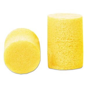 3M 3101001 Ear Classic Earplugs, Pillow Paks, Uncorded, PVC Foam, Yellow, 200 Pairs