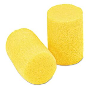 3M 3101001 Ear Classic Earplugs, Pillow Paks, Uncorded, PVC Foam, Yellow, 200 Pairs