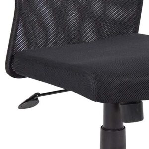 Boss Office Products Budget Mesh Task Chair without Arms in Black