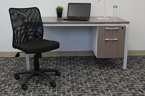 Boss Office Products Budget Mesh Task Chair without Arms in Black