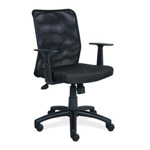boss office products budget mesh task chair with arms in black