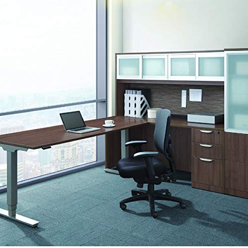 Boss Office Products Budget Mesh Task Chair with Arms in Black