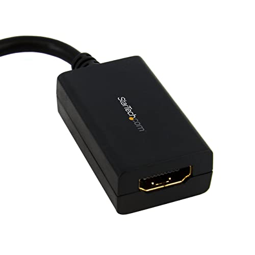 StarTech.com Mini DisplayPort To HDMI Adapter - 1080p - Mini DP To HDMI Monitor/Display/TV - Passive mDP 1.2 to HDMI Adapter Dongle Video Converter - Upgraded Version Is MDP2HDEC (MDP2HDMI)