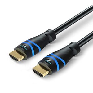 bluerigger high speed hdmi cable with ethernet, supports 3d and audio return 6.6 feet (2 meters)