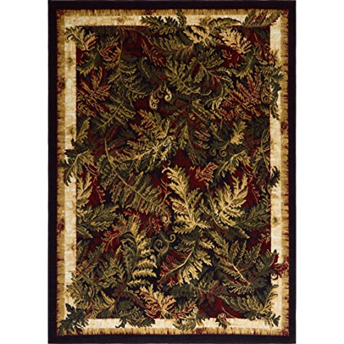 Home Dynamix Optimum Kawan Area Rug 5'2" x 7'2" Traditional Area Rug, Black/Burgundy/Ivory