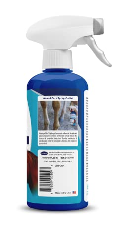 Vetericyn Plus All Animal Wound Care Hydrogel Spray | Healing Aid and Wound Protectant, Sprayable Gel to Relieve Dog, Cat, Horse Itchy Skin, Safe for All Animals. 16 ounces