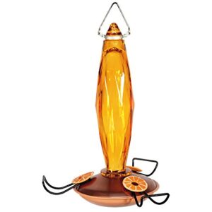 audubon amber cut glass oriole feeder model na08