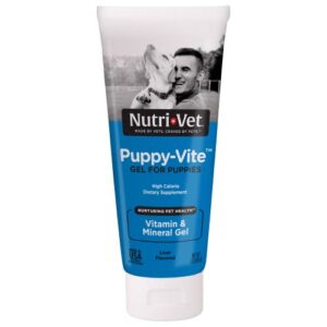 nutri-vet puppy-vite paw gel for dogs | liver flavored paw gel | 3 ounces