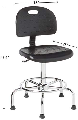 Safco Products 6950BL WorkFit Economy Industrial Chair (Additional Options Sold Separately), Black