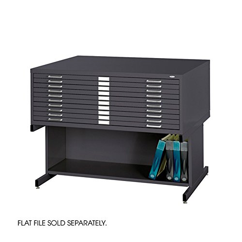 Safco Products Flat File High Base for 5-Drawer 4996BLR and 10-Drawer 4986BL Flat Files, Sold Separately, Black