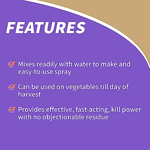 Bonide Pyrethrin Garden Insect Spray Concentrate, 8 oz Ready-to-Mix Fast Acting Insecticide for Outdoor Garden Use