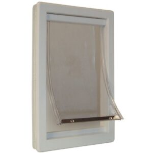 perfect pet soft flap cat door with telescoping frame, medium, 7" x 11.25" flap size