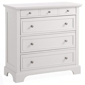 home styles naples white finish four drawer chest including top drawer felt lined for jewelry