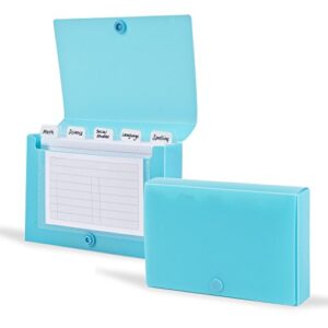 docit index card holder 3x5 for storing recipe cards, school index cards & more, color may vary (00868)