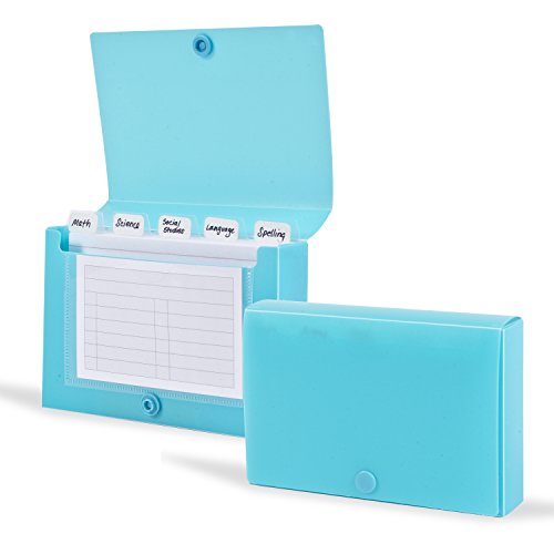 DocIt Index Card Holder 3x5 for Storing Recipe Cards, School Index Cards & More, Color May Vary (00868)