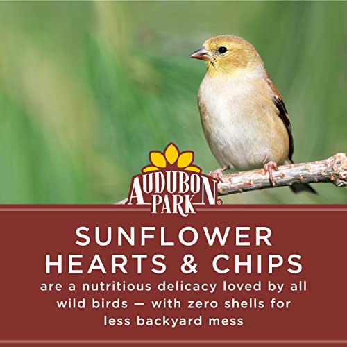 Audubon Park Sunflower Hearts & Chips Wild Bird Food, No Mess Sunflower Seeds for Birds, 5-Pound Bag