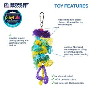 Prevue Pet Products Preen & Pacify Calypso Creations Braided Bunch Bird Toy 62669