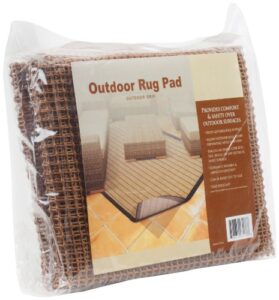 outdoor grip non skid area rugs pad 5-feet by 8-feet rug