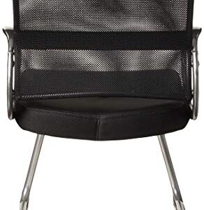 Boss Office Products Mesh Back Guest Chair with Pewter Finish in Black, 250 lb.