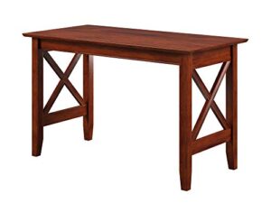 lexi multi-purpose desk, writing desk, craft table, work table, computer desk, 49 inch, solid wood, brown