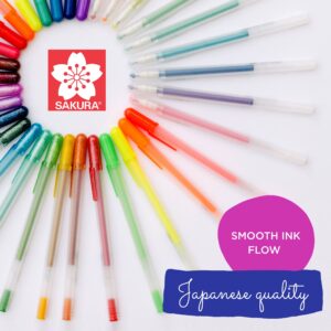 SAKURA 3D Soufflé Pen - 3-D Pen for Lettering, Drawing, Line Borders, Ornaments, & More - Opaque White and Pastel Ink Colors - 16 Pack