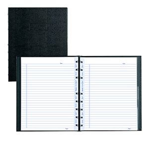 blueline miraclebind notebook, black, lizard-like, hard cover, 9.25" x 7.25", 150 pages (af9150.81)