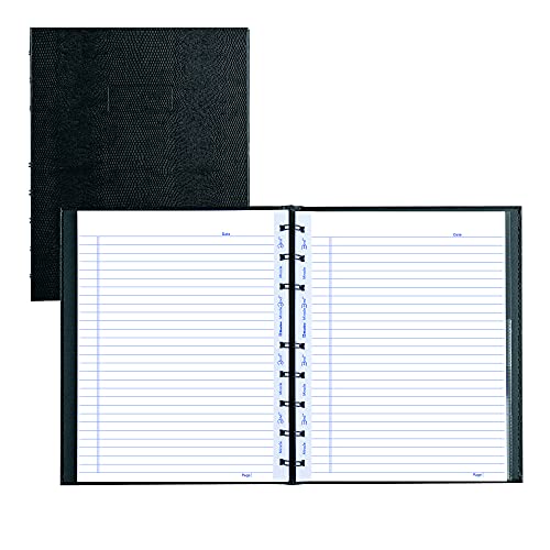 Blueline MiracleBind Notebook, Black, Lizard-Like, Hard Cover, 9.25" x 7.25", 150 Pages (AF9150.81)