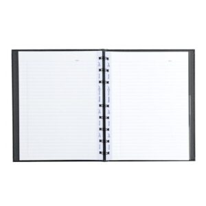 Blueline MiracleBind Notebook, Black, Lizard-Like, Hard Cover, 9.25" x 7.25", 150 Pages (AF9150.81)