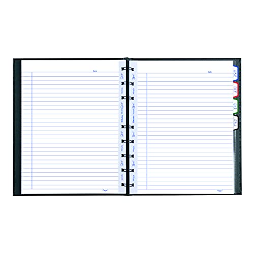 Blueline MiracleBind Notebook, Black, Lizard-Like, Hard Cover, 9.25" x 7.25", 150 Pages (AF9150.81)