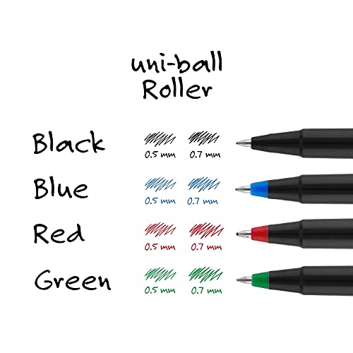 Sanford Uniball Roller Stick Pen, 0.5Mm Micro Point, Black Ink, Dozen (60151)