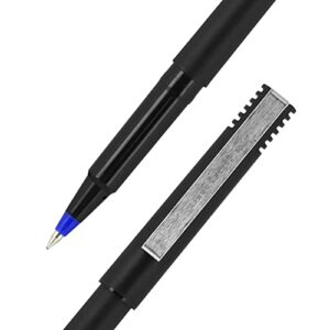 Sanford Uniball Roller Stick Pen, 0.5Mm Micro Point, Blue Ink, Dozen (60153)