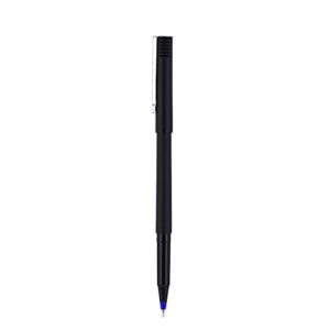 Sanford Uniball Roller Stick Pen, 0.5Mm Micro Point, Blue Ink, Dozen (60153)