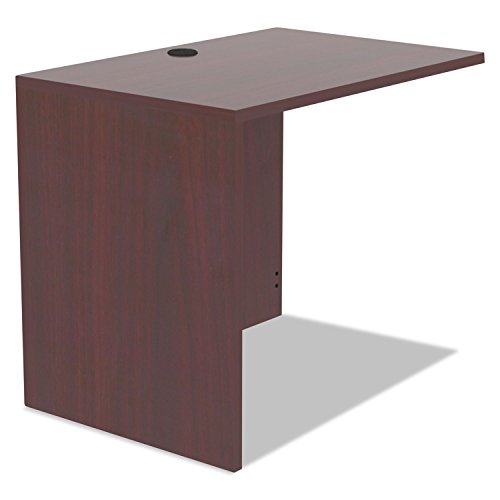 Alera VA353624MY Valencia Series Reversible Return/Bridge Shell, 35w X 23 5/8d, Mahogany